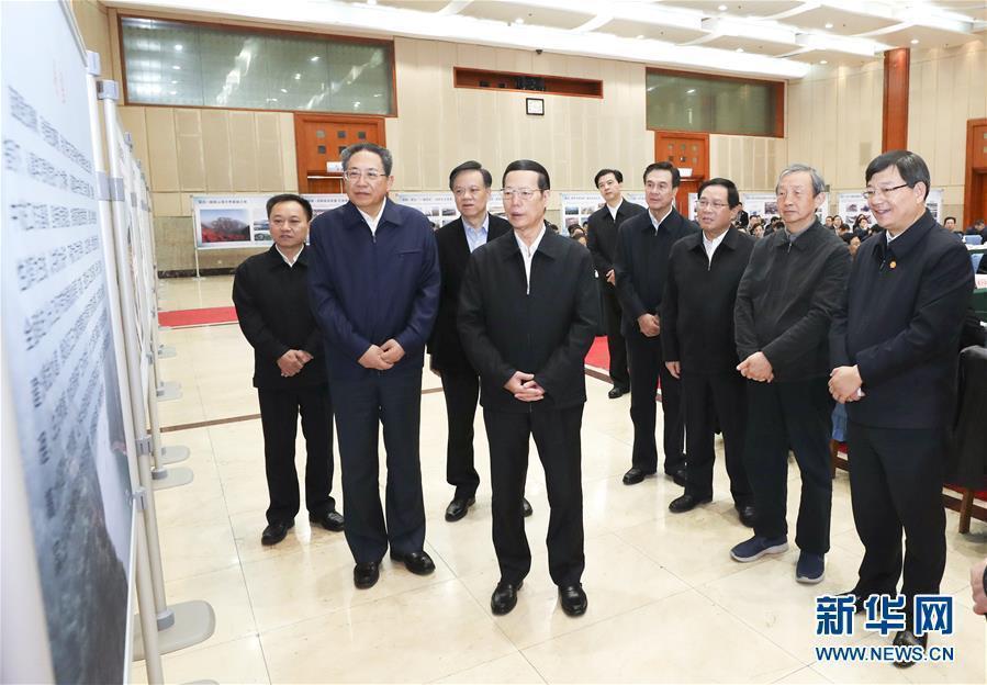 1月9日至10日，國(guó)務(wù)院副總理張高麗在安徽調(diào)研推動(dòng)長(zhǎng)江經(jīng)濟(jì)帶發(fā)展工作。這是1月10日，張高麗主持召開推動(dòng)長(zhǎng)江經(jīng)濟(jì)帶發(fā)展工作會(huì)議前聽取介紹。新華社記者 龐興雷 攝