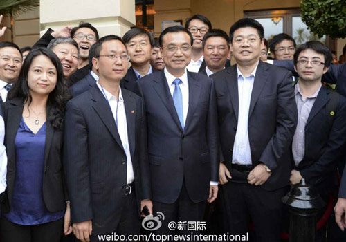 李克強：在非中企了解當地文化才能扎住根。圖片來源：“新國際”微博。